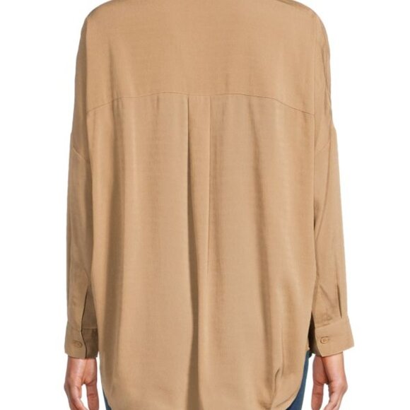 FRENCH CONNECTION Rhodes Crepe Shirt - camel - Picture 2 of 4